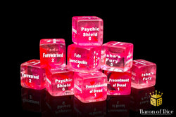 Strands of Fate Dice - 10th Edition - Red (ONLINE ORDER ONLY)