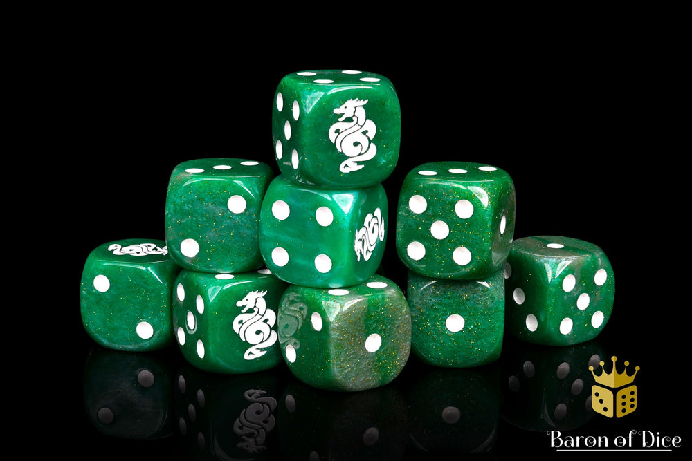 Jade Dragon Dice | Shimmering Jade (ONLINE ORDER ONLY)
