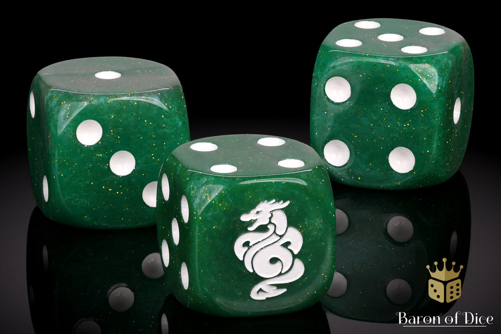 Jade Dragon Dice | Shimmering Jade (ONLINE ORDER ONLY)