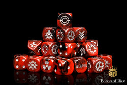 Chaos Red - Titan Dice Set of 21 (ONLINE ORDER ONLY)