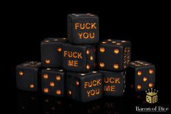 F**k Me & F**k You Dice | Matte Black
