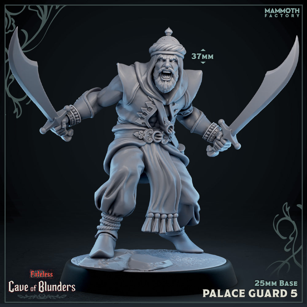 Palace Guard with Scimitar: Sculpt 5 (Male Human Fighter) (Online Only)