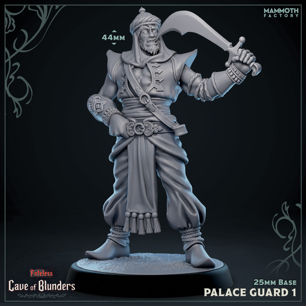 Palace Guard with Scimitar: Sculpt 1 (Male Human Fighter) (Online Order Only)