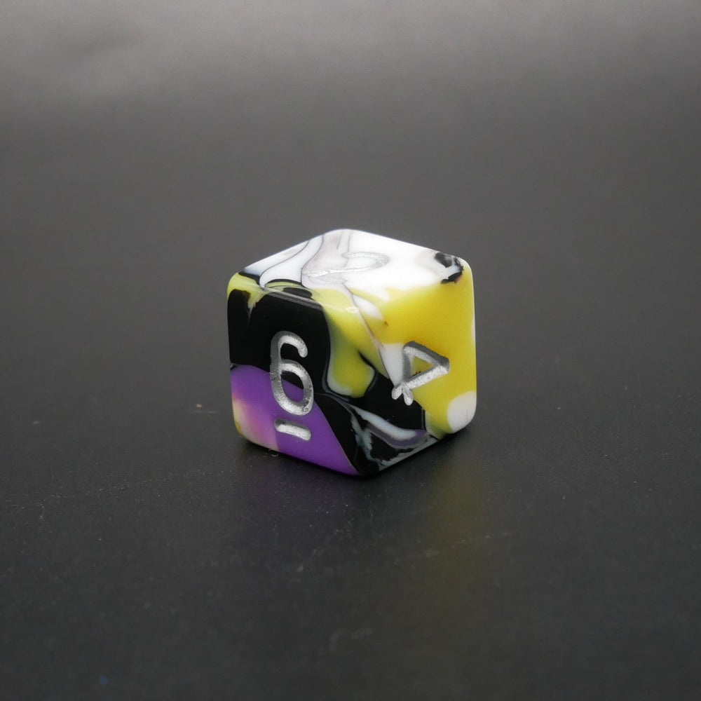 Panic Abstraction - 7 Piece DnD Dice Set | Acrylic RPG Gaming Dice (ONLINE ORDER ONLY)