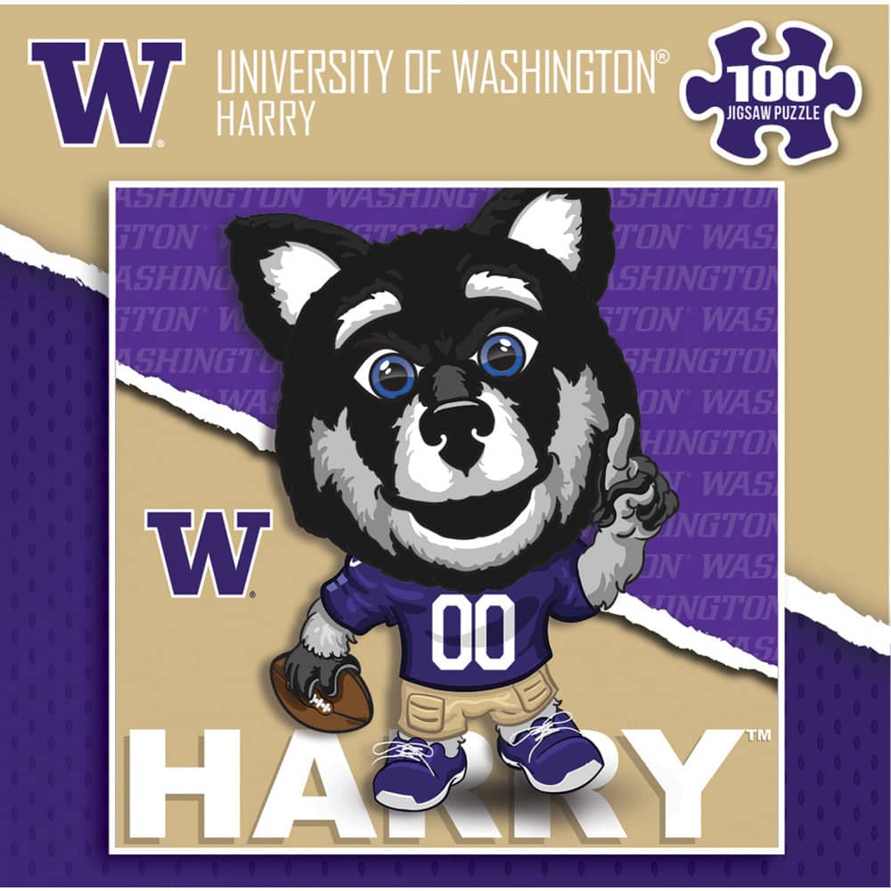 Washington Huskies - NCAA Mascot 100 Piece Jigsaw Puzzle