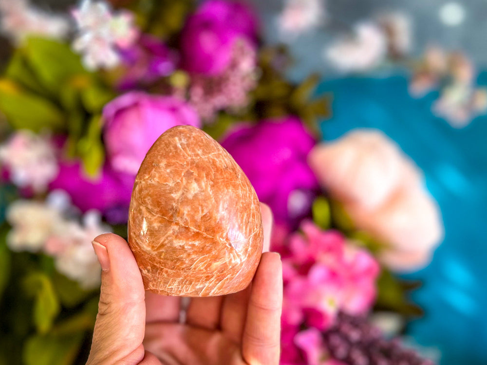 Peach Moonstone Crystal Freeform (ONLINE ORDER ONLY)