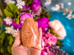 Peach Moonstone Crystal Freeform (ONLINE ORDER ONLY)