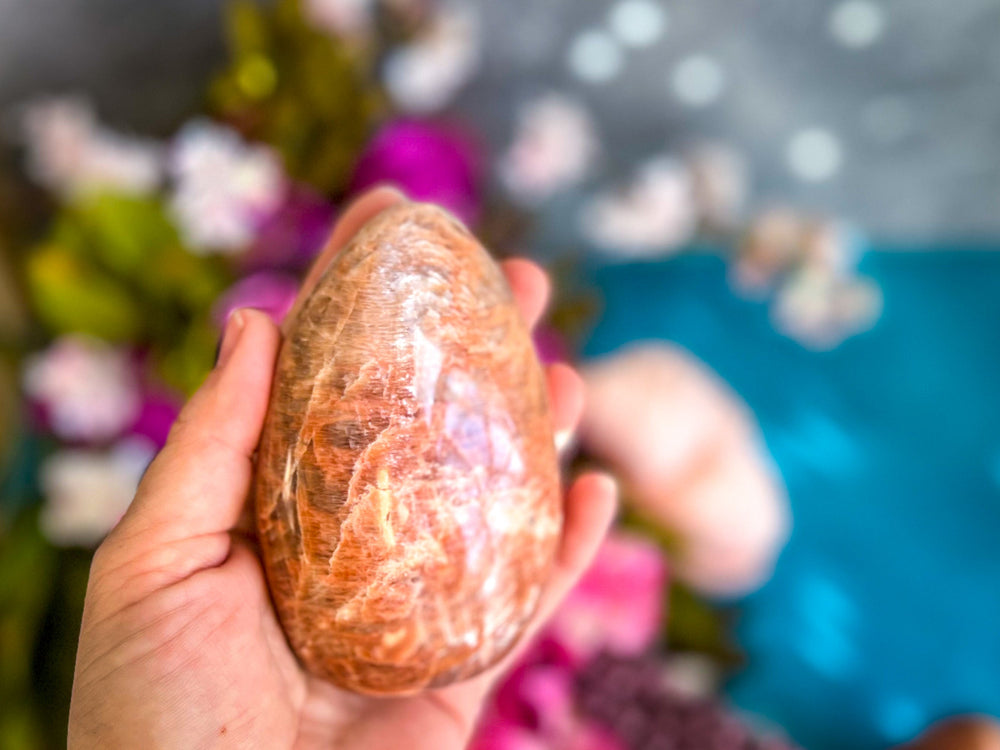 Peach Moonstone Crystal Freeform (ONLINE ORDER ONLY)