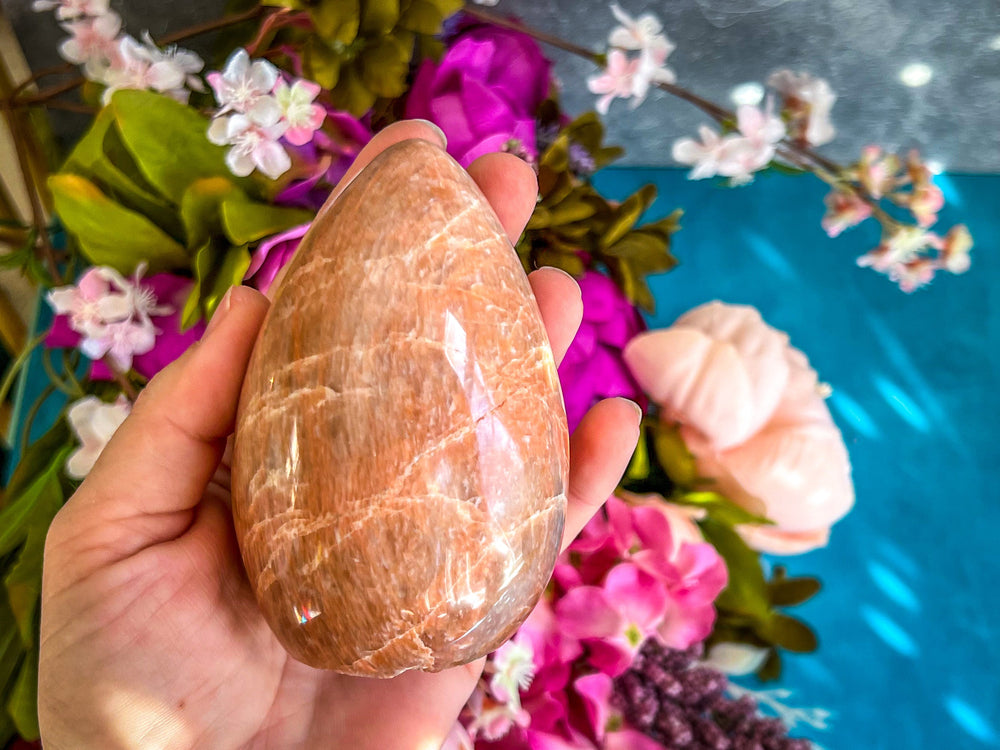 Peach Moonstone Crystal Freeform (ONLINE ORDER ONLY)