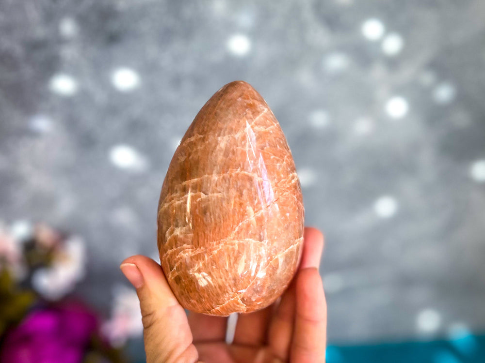 Peach Moonstone Crystal Freeform (ONLINE ORDER ONLY)