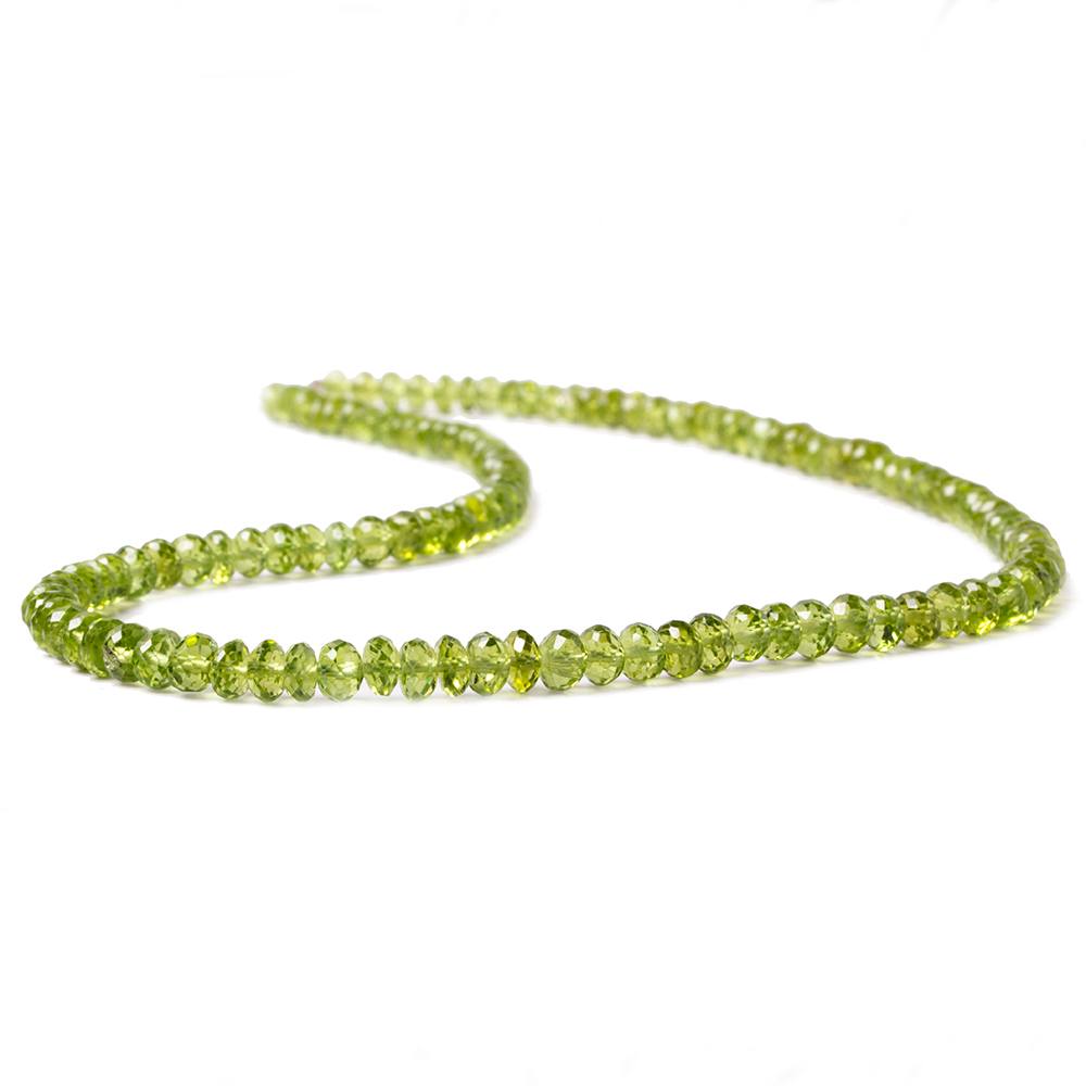 5mm Peridot Faceted Rondelle 16 pieces 121 pieces (ONLINE ORDER ONLY)