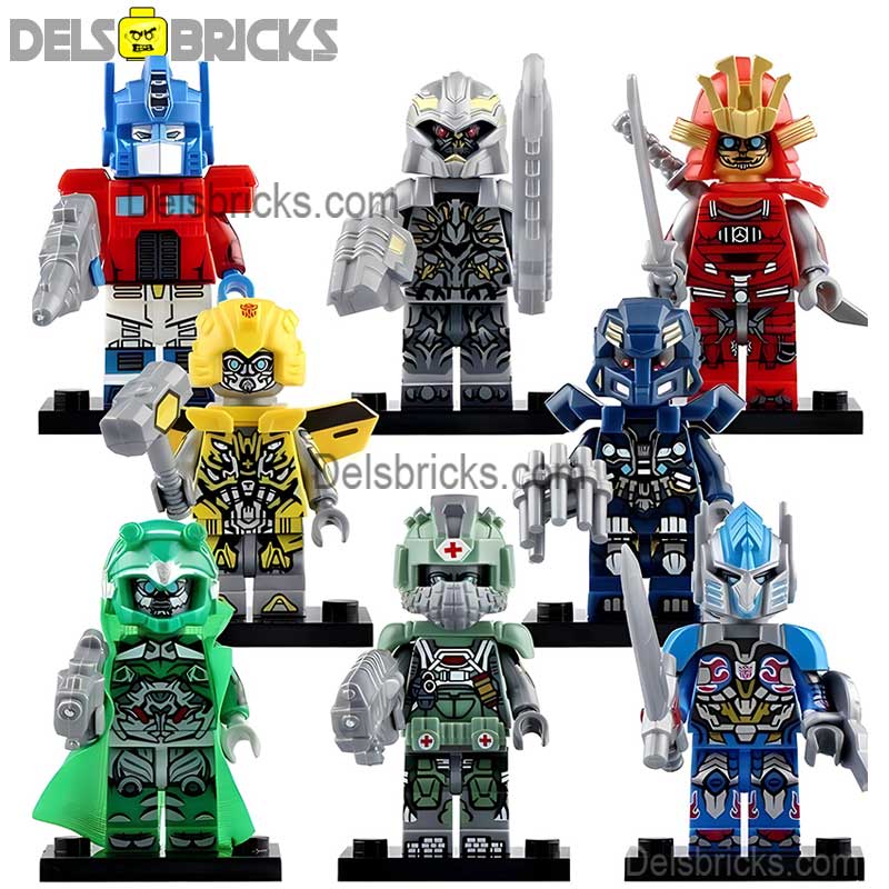 Transformers Set of 8 Lego Minifigures custom toys (ONLINE ORDER ONLY)