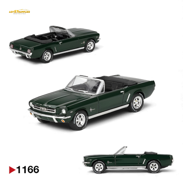 (Pre-Order) Mini-GT Ford Mustang Convertible 1964 - Highland Green 1:64 (ONLINE ORDER ONLY)
