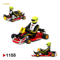 (Pre-Order) Mini GT Senna Kart Formula K #9 1981 Karting World Championship 1:64 (ONLINE ORDER ONLY)