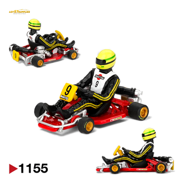 (Pre-Order) Mini GT Senna Kart Formula K #9 1981 Karting World Championship 1:64 (ONLINE ORDER ONLY)
