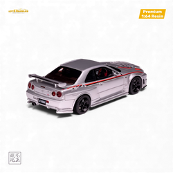 Car's Lounge Skyline GT-R R34 NISMO Z-TUNE - Nismo Edition Silver 1:64 (ONLINE ORDER ONLY)