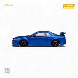Car's Lounge Skyline GT-R R34 NISMO Z-TUNE - Bayside Blue 1:64 (ONLINE ORDER ONLY)