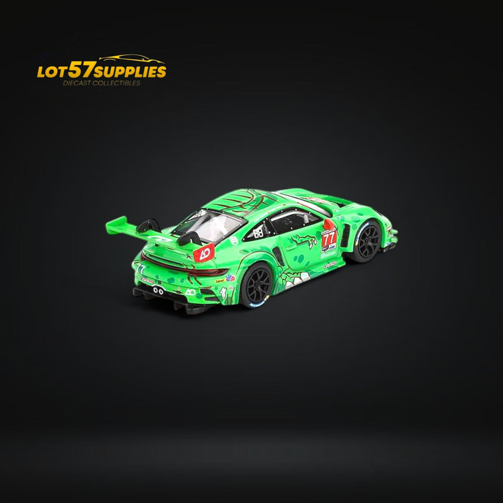 Porsche 911 GT3 R #77 AO Racing 2024 IMSA Daytona 24 Hrs GTD Pro 2nd Place #889 1:64 (ONLINE ORDER ONLY)