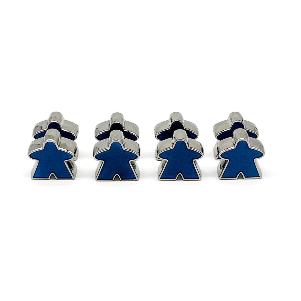 8 Pack of Blue Enamel Meeples by Norse Foundry (Online Only)