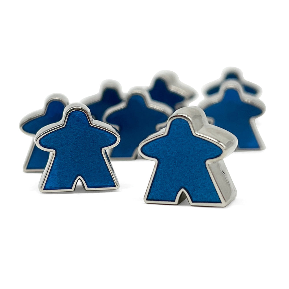 8 Pack of Blue Enamel Meeples by Norse Foundry (Online Only)