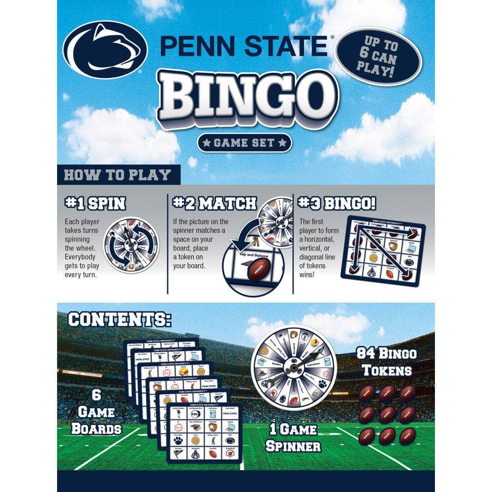 Penn State Nittany Lions NCAA Bingo Game