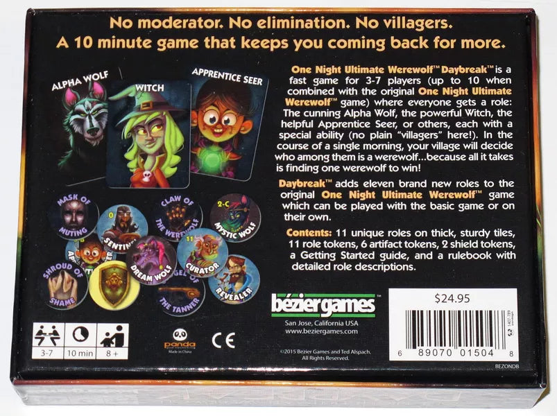 One Night Ultimate Werewolf - Daybreak - Board Game (Online Order Only)