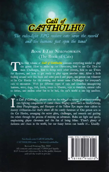 Cats of Catthulhu - Book I: The Nekonomikon - Roleplaying Game (Online Order Only)