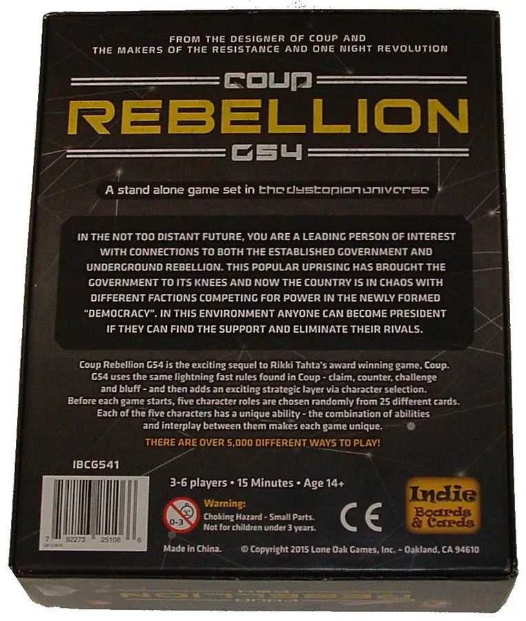 Coup: Rebellion G54 - Board Game (Online Order Only)