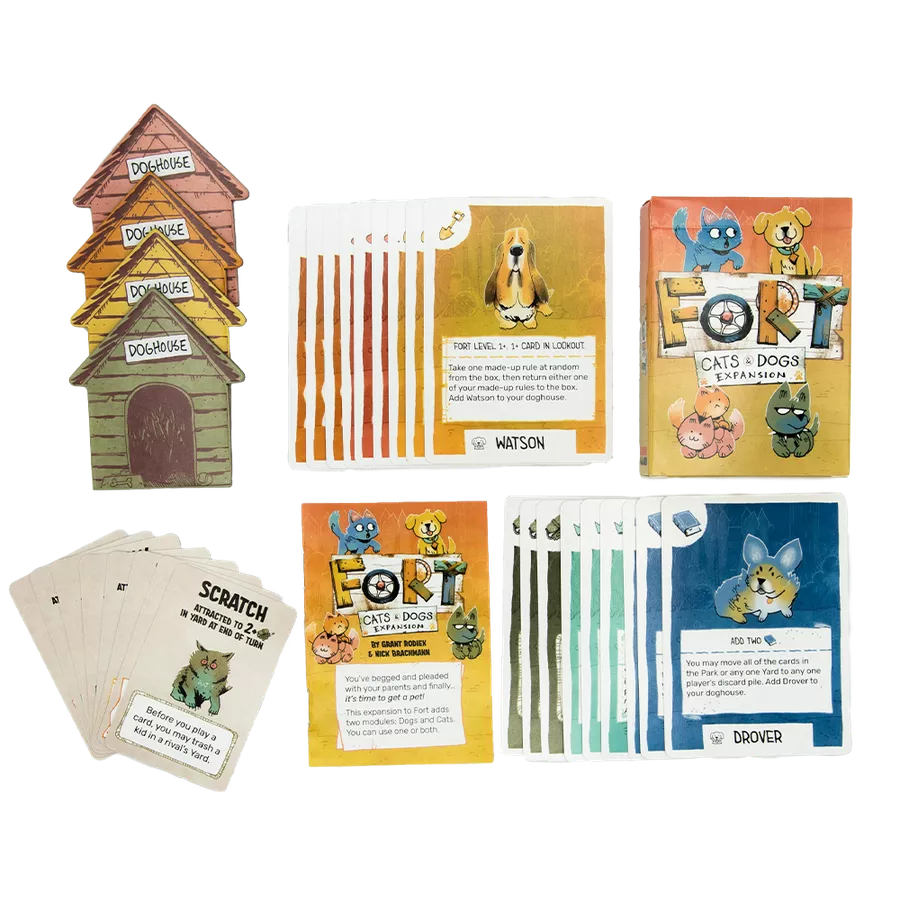 Fort - Cats & Dogs Expansion - Deckbuilding Card Game (Online Order Only)