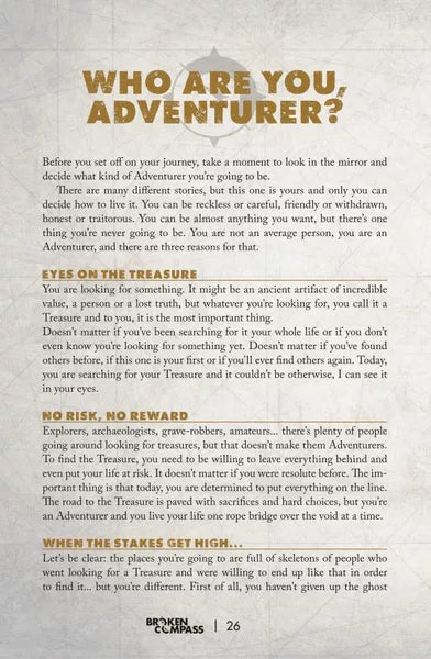 Broken Compass Adventure Journal - Roleplaying Game (Online Order Only)