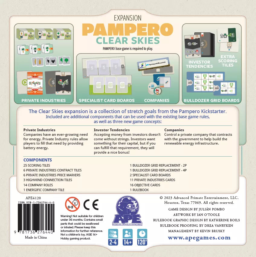 Pampero: Clear Skies Expansion