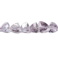 6-7mm Pink Amethyst Straight Drill Trillion Beads 16 inch 64 pieces (ONLINE ORDER ONLY)