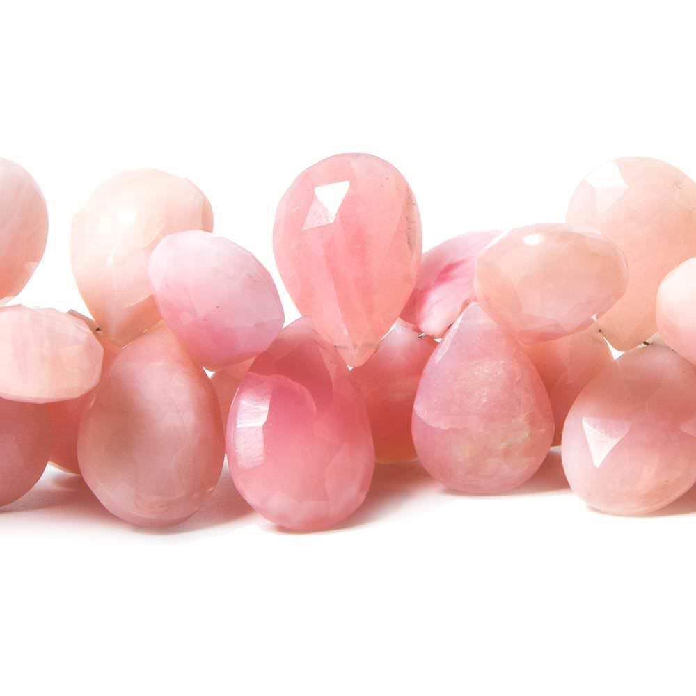 14x10-16x10mm Pink Peruvian Opal Faceted Pear Beads 8 inch 56 pieces (ONLINE ORDER ONLY)