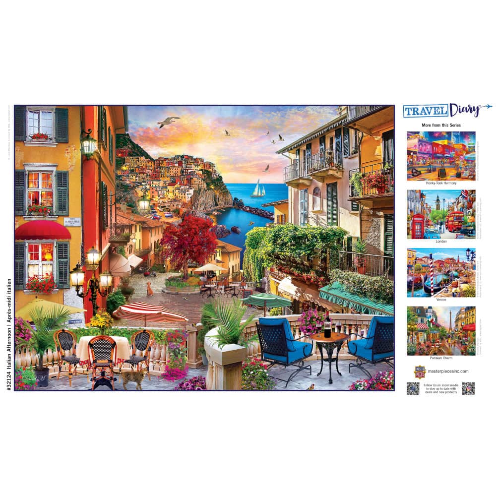 Travel Diary - Italian Afternoon 500 Piece Jigsaw Puzzle