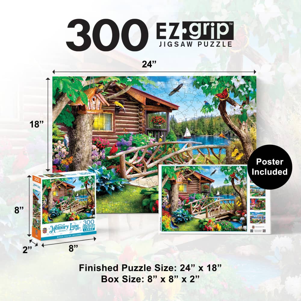 Memory Lane - Cabin Crossing 300 Piece EZ Grip Jigsaw Puzzle