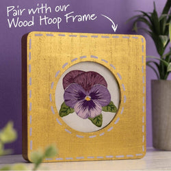 Plaid Crafts - Bucilla Stamped Embroidery Kit 3" Pretty Pansy (ONLINE ORDER ONLY)