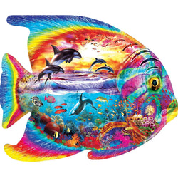 Shapes - Tropical Menagerie 1000 Piece Shaped Jigsaw Puzzle