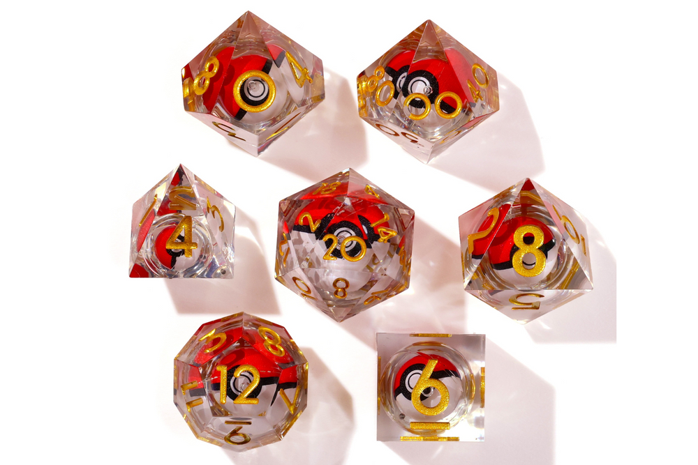 I Choose You! Liquid Core RPG Dice Set - 7 Pieces (ONLINE ORDER ONLY)