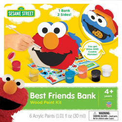 Sesame Street - Best Friends Bank Wood Craft & Paint Kit (ONLINE ORDER ONLY)