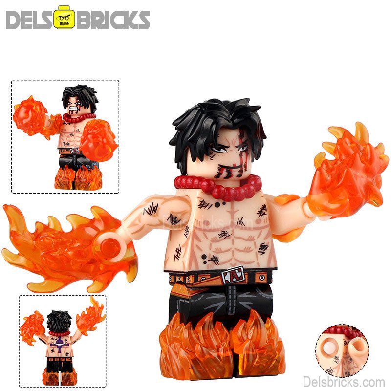 Portgas D Ace from ONE PIECE Anime Lego Minifigures custom toys 6 (ONLINE ORDER ONLY)