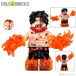 Portgas D Ace from ONE PIECE Anime Lego Minifigures custom toys 6 (ONLINE ORDER ONLY)