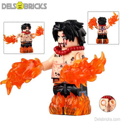 Portgas D Ace from ONE PIECE Anime Lego Minifigures custom toys 6 (ONLINE ORDER ONLY)