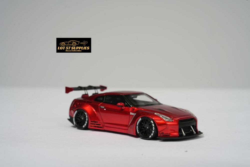 Error404 LB-Works Nissan Skyline GT-R R35 Fighter Grey / Candy Red Limited to 299 Pcs Each 1:64 (ONLINE ORDER ONLY)