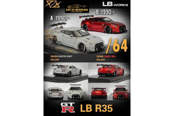 Error404 LB-Works Nissan Skyline GT-R R35 Fighter Grey / Candy Red Limited to 299 Pcs Each 1:64 (ONLINE ORDER ONLY)