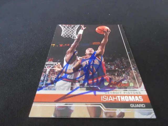 2006-07 TOPPS FC ISIAH THOMAS AUTOGRAPH CARD COA (Online Order Only)