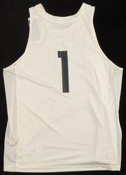 2025 Kansas Jayhawks Team-Signed Jersey by (12) With Dajuan Harris Jr., Zeke Mayo, K. J. Adams, Aj Storr (Beckett) (Online Order Only)