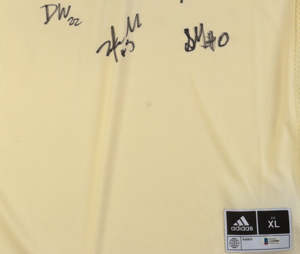 2025 Kansas Jayhawks Team-Signed Jersey by (12) With Dajuan Harris Jr., Zeke Mayo, K. J. Adams, Aj Storr (Beckett) (Online Order Only)