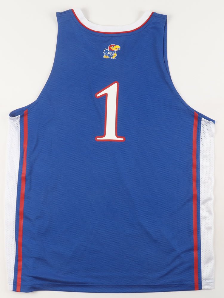 2025 Kansas Jayhawks Team-Signed Jersey by (12) With Dajuan Harris Jr., Zeke Mayo, K. J. Adams, Aj Storr (Beckett) (Online Order Only)