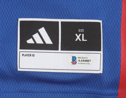 2025 Kansas Jayhawks Team-Signed Jersey by (12) With Dajuan Harris Jr., Zeke Mayo, K. J. Adams, Aj Storr (Beckett) (Online Order Only)