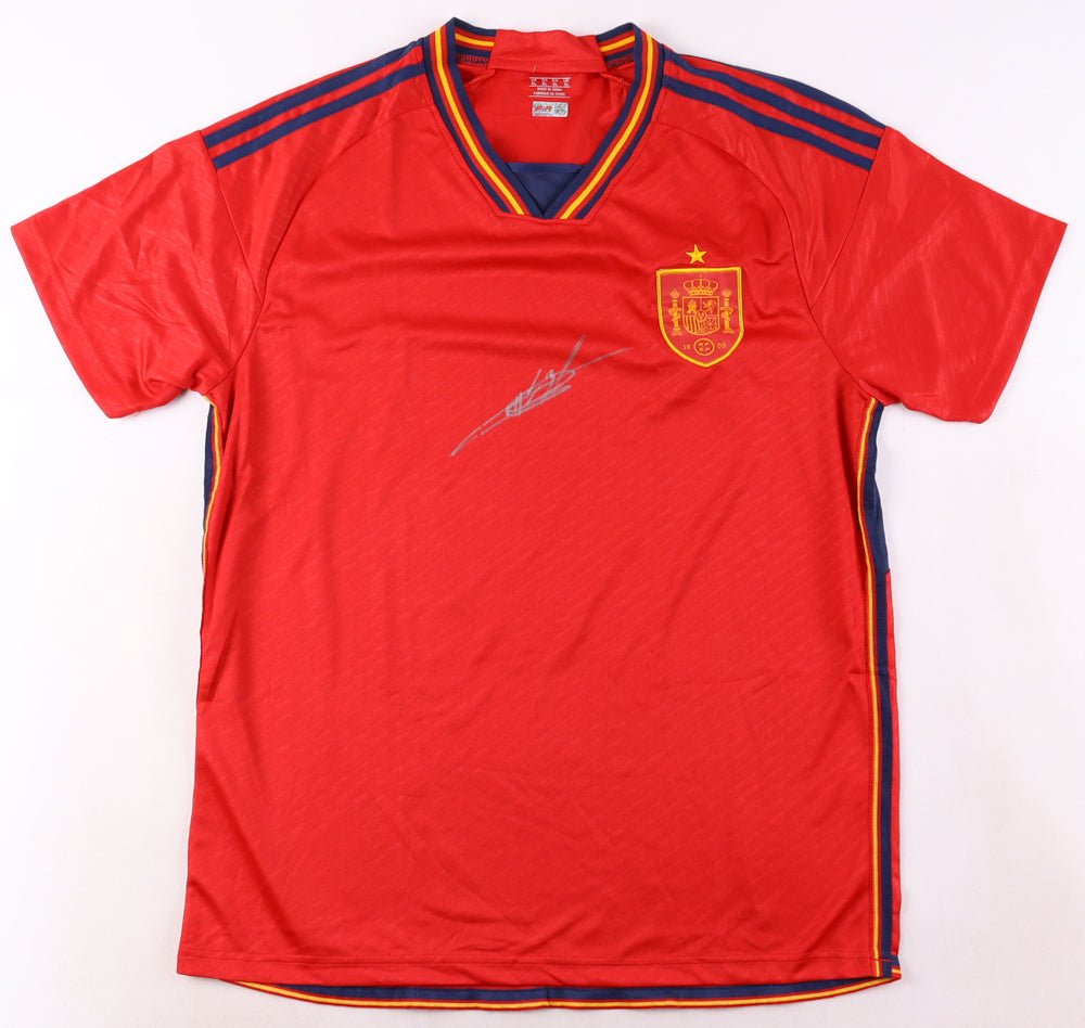 Ansu Fati Signed Barcelona Jersey (PIA) Spain National Football Team (Online Order Only)